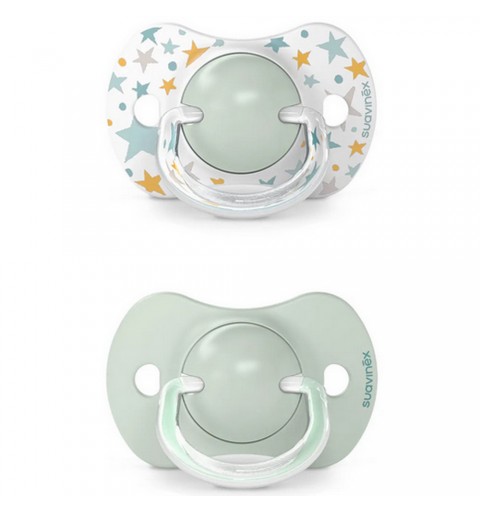 Suavinex Dreams - Smoczek fizjologiczny SX Pro 6-18 m 2szt | Zielony